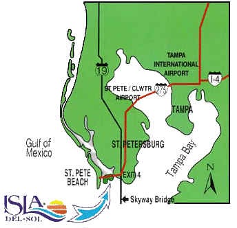 Map to Isla del Sol